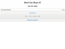 Tablet Screenshot of bestusedcarbuys.com